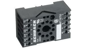 Picture of ["1415035-1, relay base 11pol, 10A, 240V, screw terminal"]