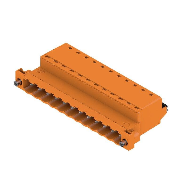 Picture of ["SLF 5.08 / 12 / 180FI SN OR BX, PCB connector, 320 V, 25.9 A, grid in mm: 5.08, 3.31 mm ², pole number: 12, PUSH IN with control element, box"]