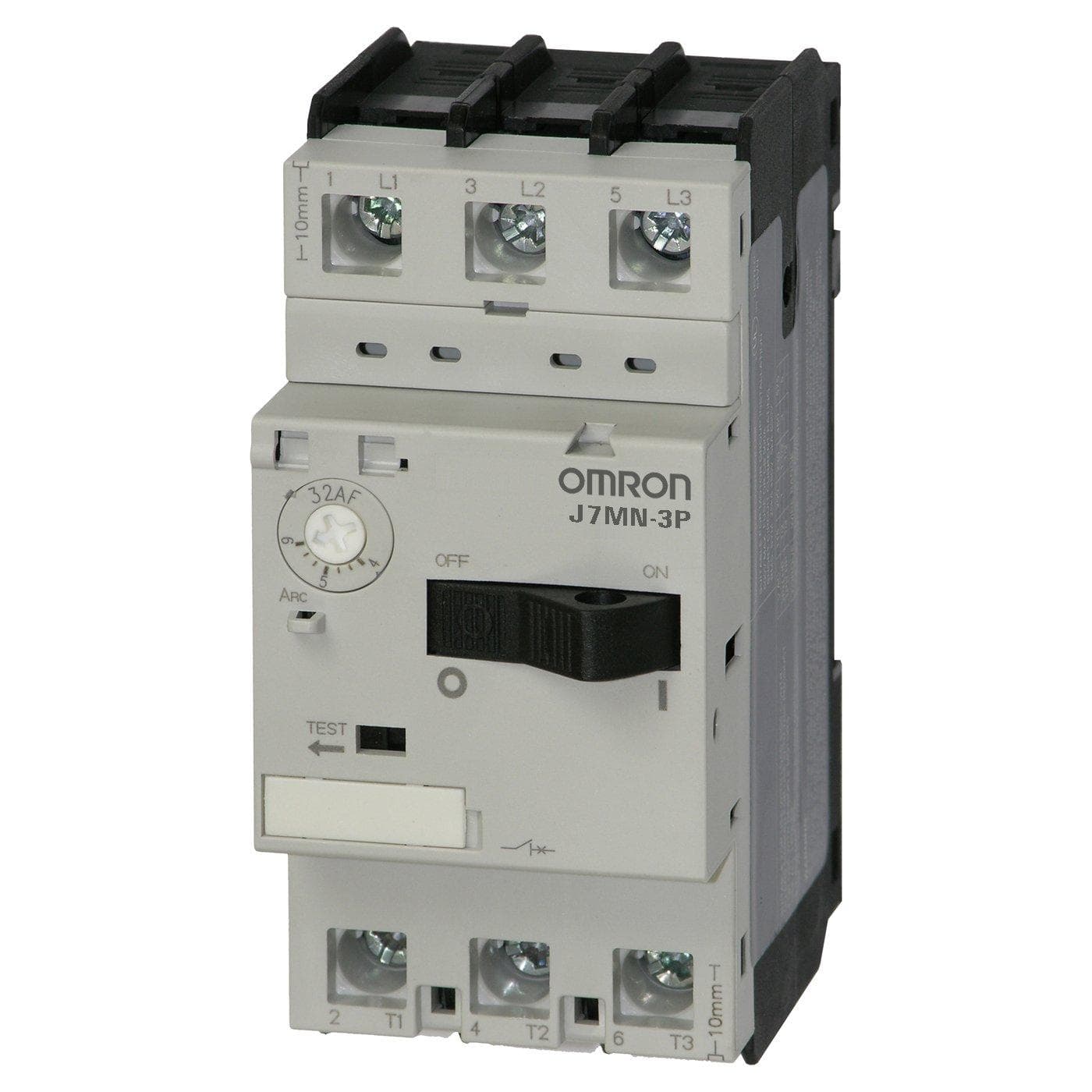 Picture of ["J7MN-3P-1, 3-pin, 0.63 to 1 A, tilting switch, up to the size of the protection J7KN (G) -32 can be used"]