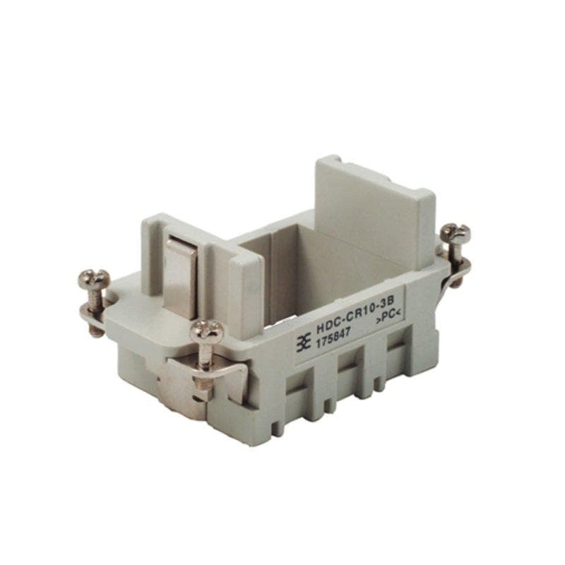 Picture of ["HDC-CR10-3B GR, frame (industrial connector), series: ConCept frame, size: 4, polycarbonate"]