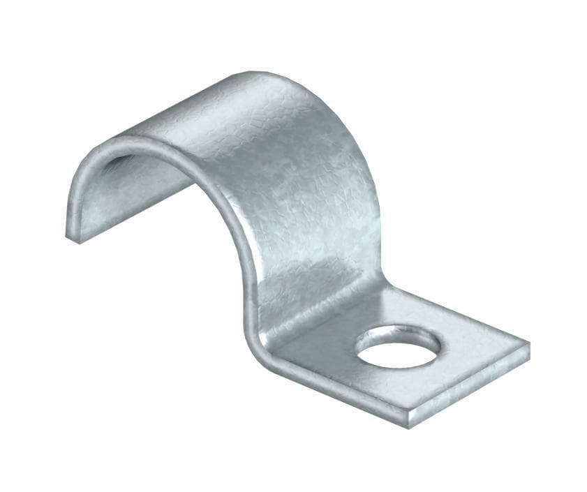 Picture of ["1015 9 G, mounting clamp, single 9mm steel galvanized"]