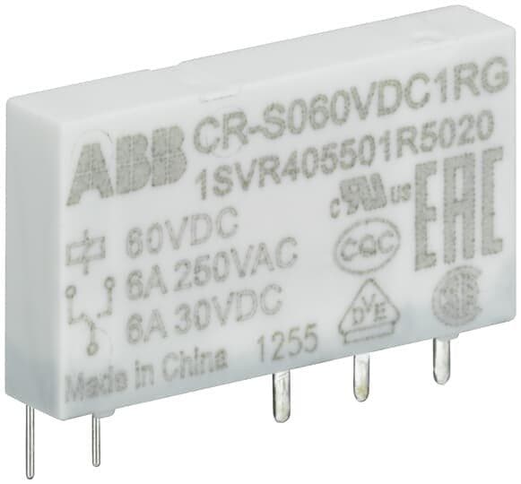 Picture of ["CR-S005VDC1R, CR-S005VDC1R Connectable interface relay 1We, A1-A2 = 5VDC, output = 6A / 250VAC"]