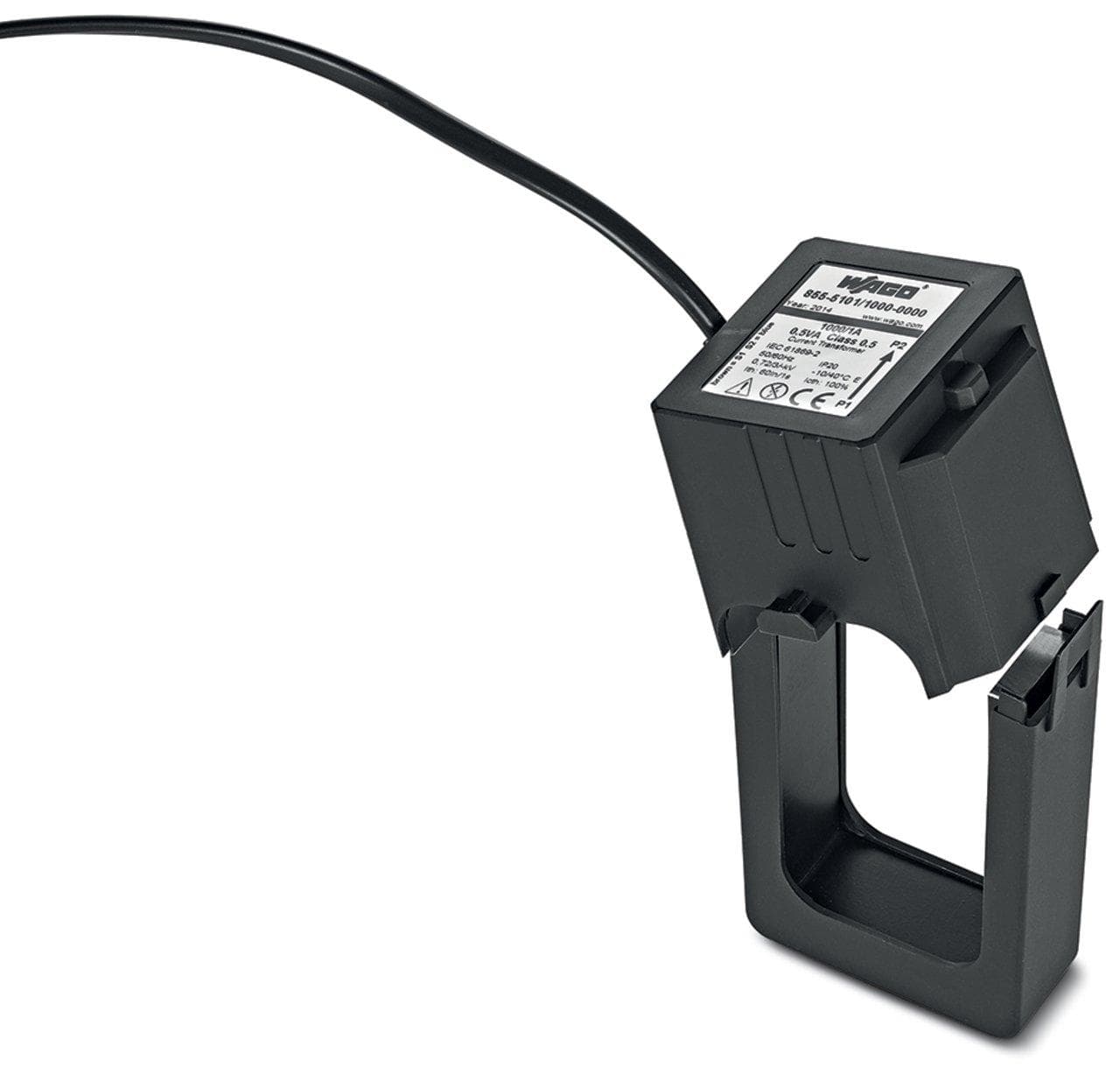 Picture of ["855-5105 / 800-000, cable conversion current converter; primary measuring current 800 A; secondary measuring current 5 A"]