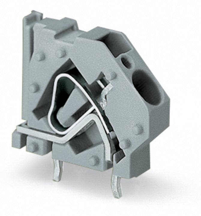 Picture of ["745-834, attractive PCB clamp; 6 mm ²; grid size 7,5 mm; blue"]