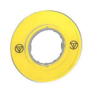 Picture of ["ZBY9121, Leerschild Ø60 for emergency stop / emergency pressure button"]