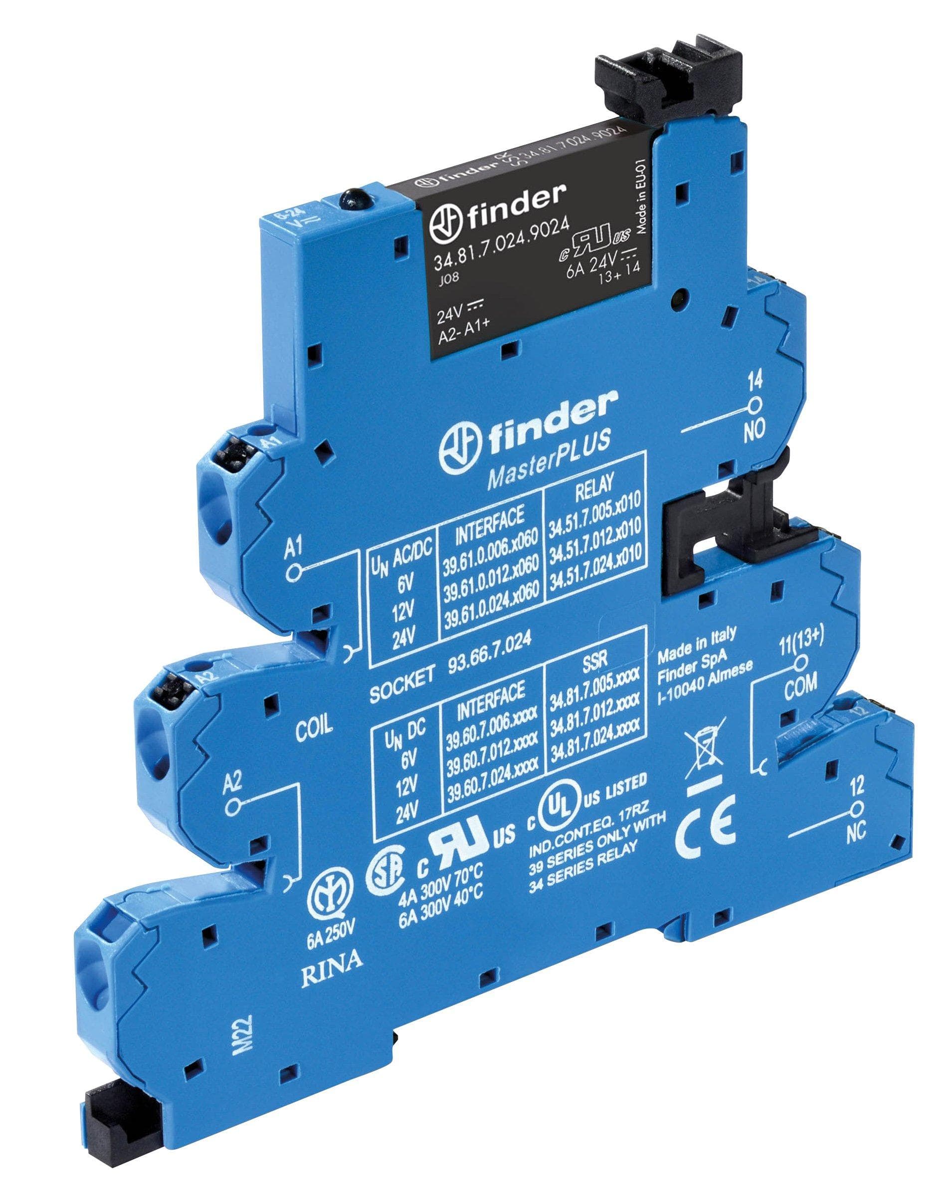 Picture of ["39.60.3.230.9024, SSR-Coupling-MasterPLUS, Push- In Technology"]