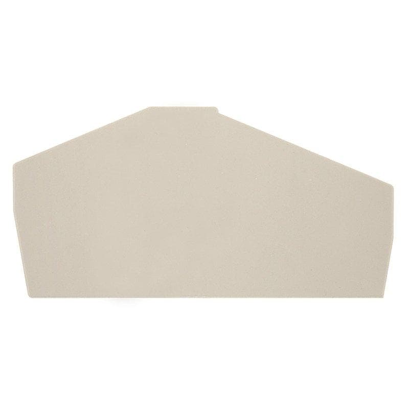 Picture of ["ZAP ZDU4-2 / 4AN, final plate (clamps), dark beige, height: 75.1 mm, width: 2 mm, V-0, wemid"]