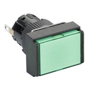Picture of ["XB6EDV3BP, light detector, rectangular Ø 16, IP 65, green, integrated LED, 24 V, plug"]