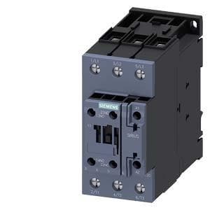 Picture of ["3RT2035-1AK60, Schütz, AC-3e, 40A / 18.5kW / 400V, 3-pole, AC110V / 50Hz, 120V / 60Hz, 1S + 1Ö, screw connection"]