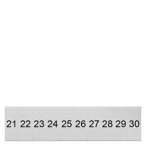 Picture of ["8WH8120-1AB25, marking plate, front, with 21-30, vertical, terminal width: 4.2 mm"]