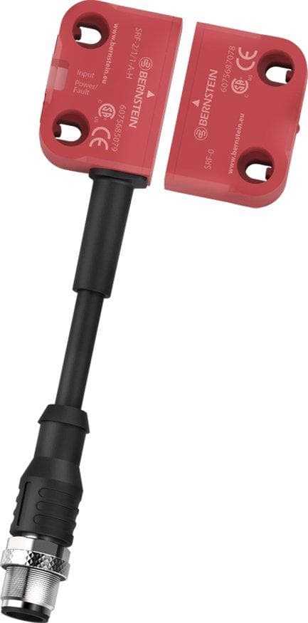 Picture of ["SRF-4 / 1 / 1-E-U, touch-free RFID security sensor with PNP diagnosis; operator: unique; Line connection"]