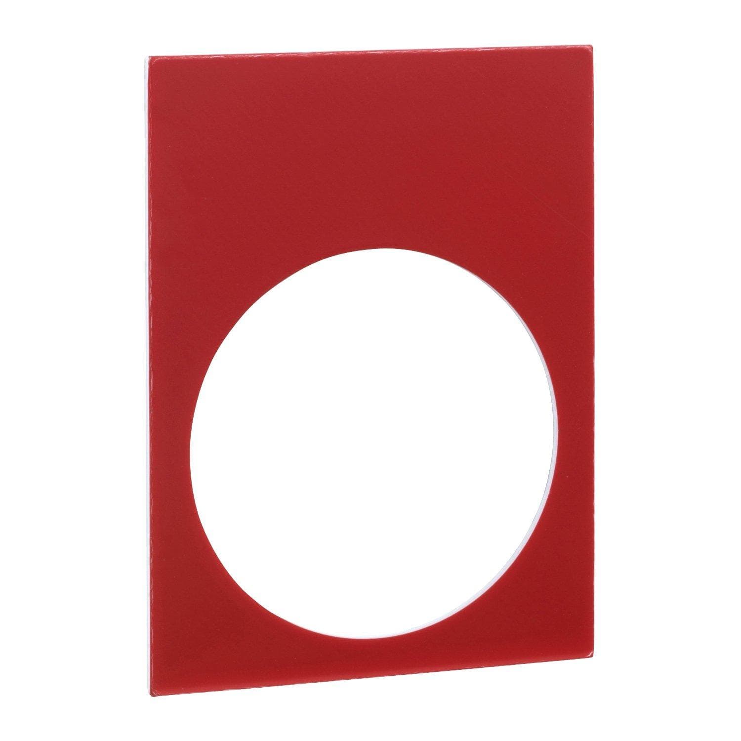 Picture of ["ZB2BY2101, designation plate, 30x40mm, 1 black side, 1 red side, neutral"]