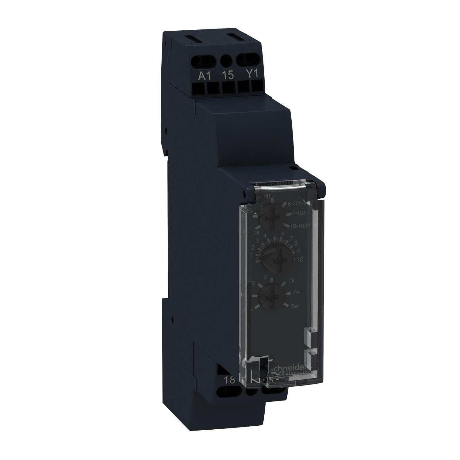 Picture of ["RE17RMJU, time relay 10 functions, 0.1 s- 100 h, relay 1 W, 12 VAC / DC"]