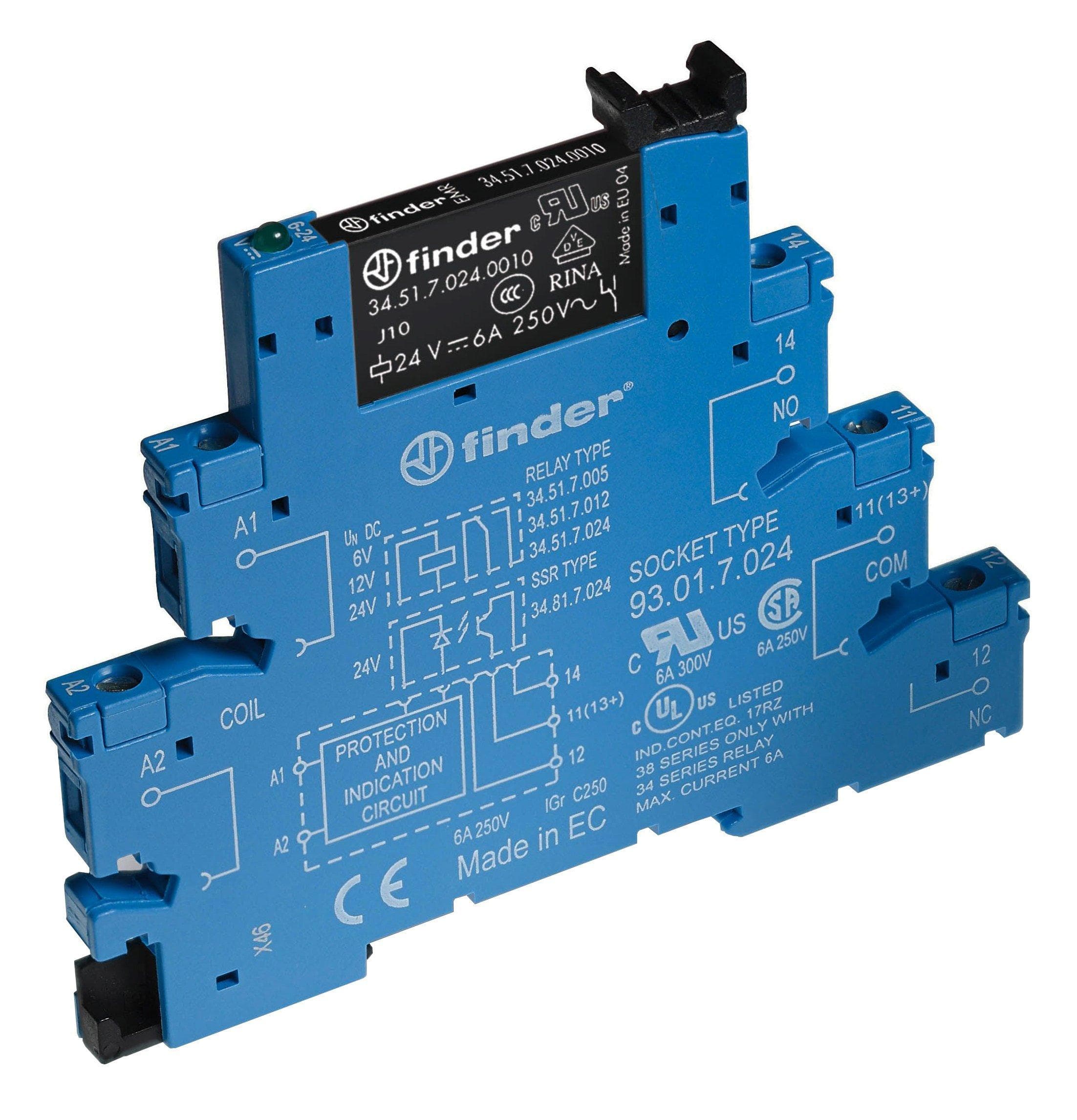 Picture of ["38.51.0.240.5060, coupled relay, 38.51.0.240.5060, 230V DC / 240V AC contact hard-gilded"]