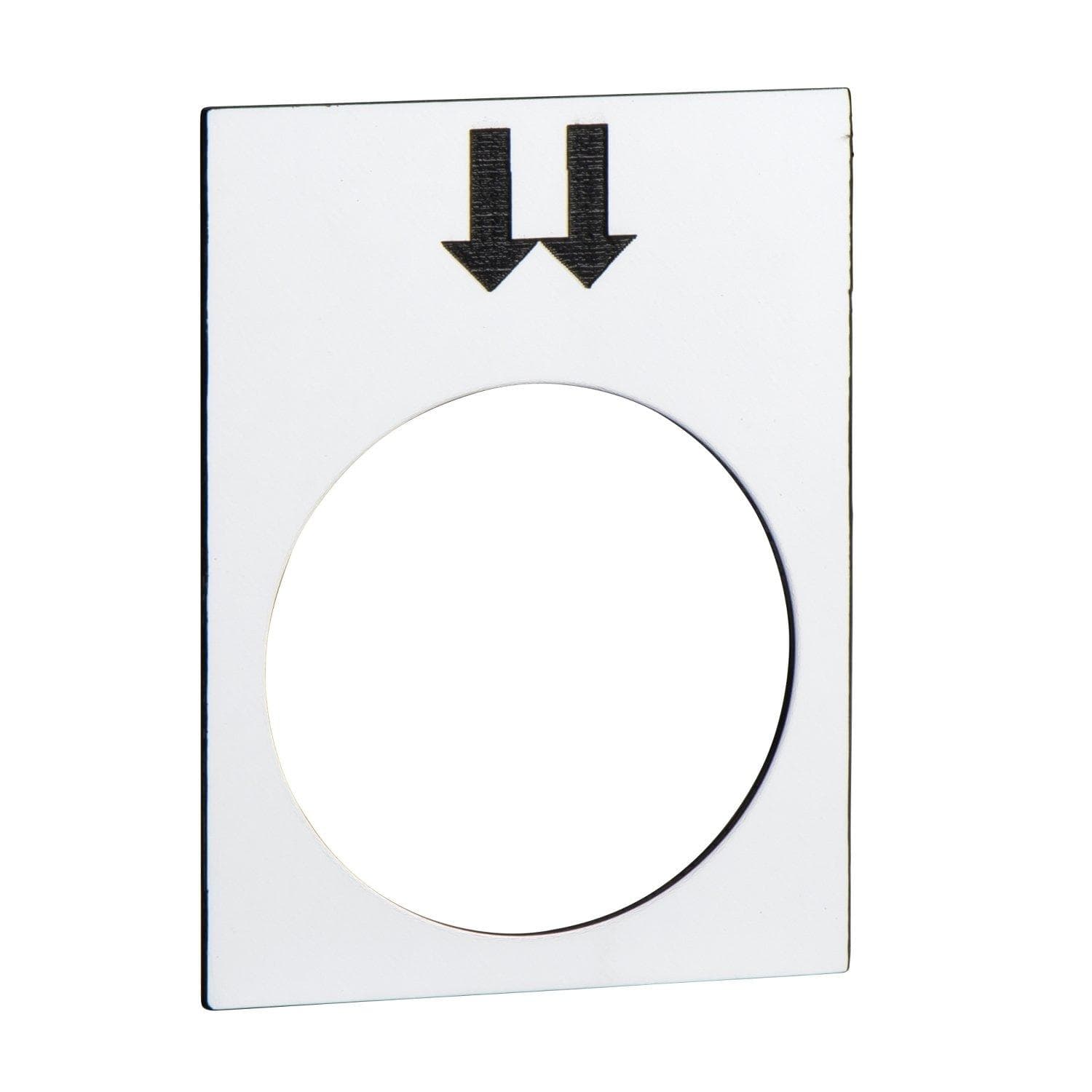 Picture of ["ZB2BY4908, designation plate, 30x40mm, white, right, fast"]