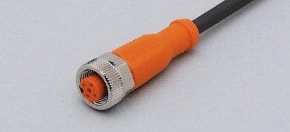 Picture of ["ADOGH050MSS0010H05, connection cable with socket, operating voltage < 60 V AC, 10 m, PUR, housing materials housing: TPU orange, seal: FKM, IP 65, IP 67, IP 68, IP 69K, S"]