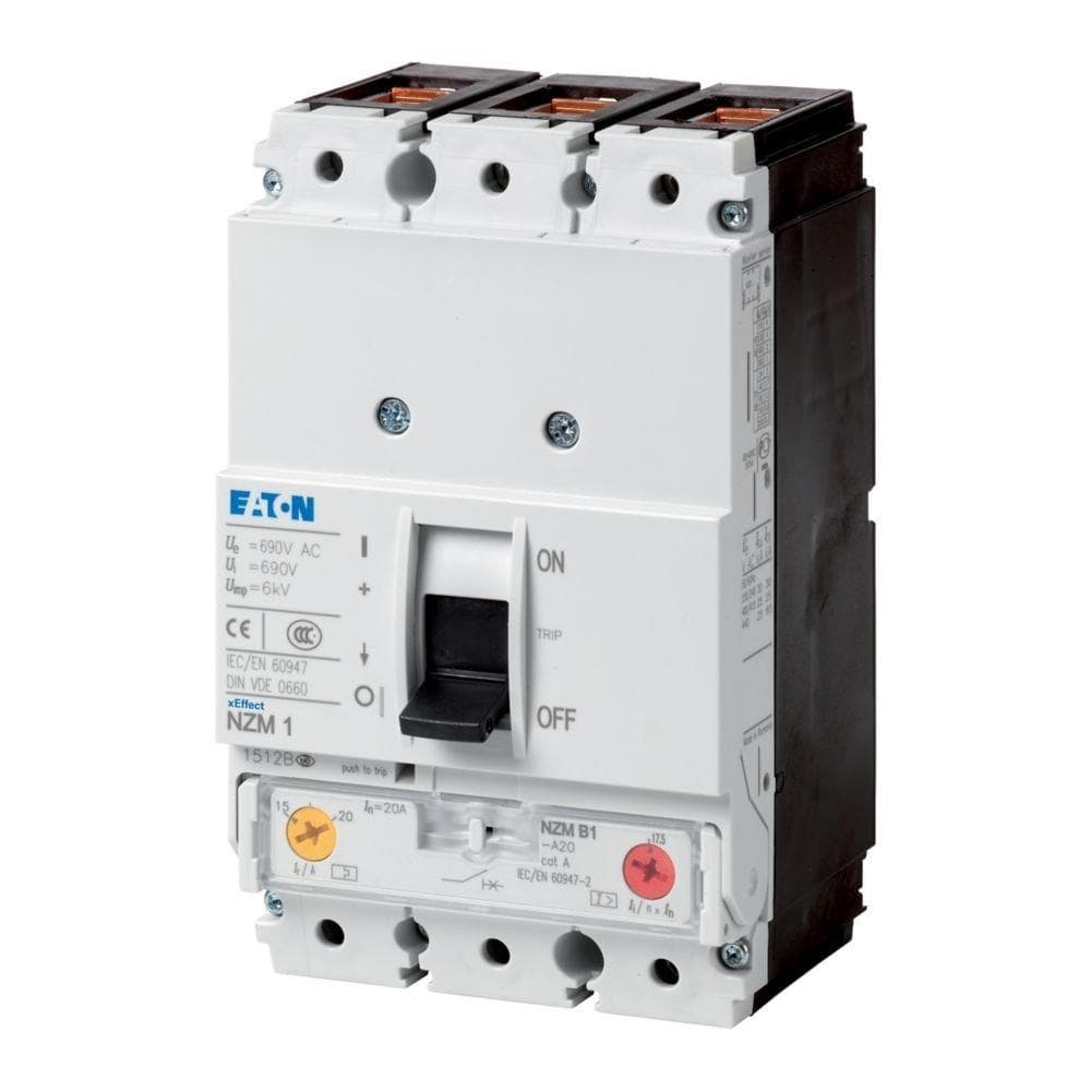 Picture of ["NZMB1-A25-NA, circuit breaker, 3p, 25A"]