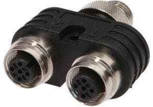Picture of ["VK000043, distributor, 2x 4pole, 5pole, sensor / actuator plug, 2x 4pole, 5pole, sensor / actuator plug"]