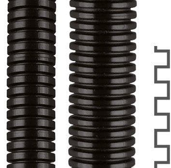 Picture of ["ROHRflex PA 6-LG, AD34,5, corrugated hose, PA 6 LG, black, economic, sanded, AD 34,5, 29.0 x 54.5 mm"]