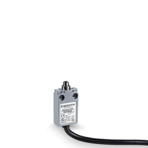 Picture of ["M49-A2Z IW Z, position switch metal, 2 openers, slider system, metal dome, 1 m U cable, cable outlet below"]