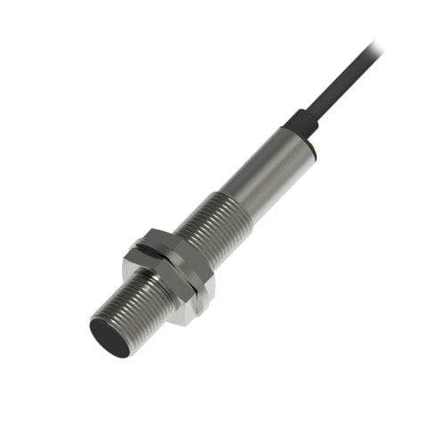 Picture of ["KIB-M12PÖ / 002-KL2D, inductive sewing switch, ATEX, M12, PNP, opener, cable 2 m, installation bundled, switching distance 2 mm"]