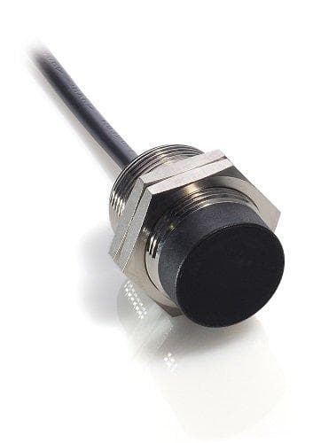 Picture of ["KIN-M30PÖ / 015-KL2D, inductive sewing switch, ATEX, M30, PNP, opener, cable 2 m, installation not bundled, switching distance 15 mm"]