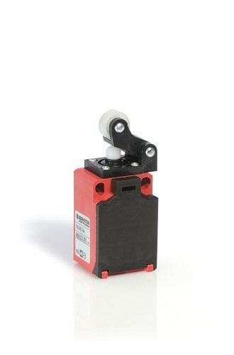 Picture of ["Ti2-SU1Z Hw 180Gr Ro13, position switch plastic, jump system, 1 opener / 1 closing, cable input 1 x M16 x 1,5, with roller lever (plastic roll) - 180 ° turned"]