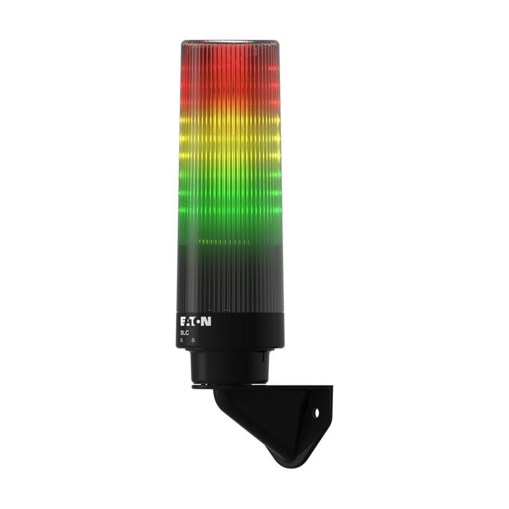 Picture of ["SLC-FW-RYG-AP-120, Eaton Moeller series SLC compact signal column, green, yellow, red, 120 V AC, pulston, wall fitting"]