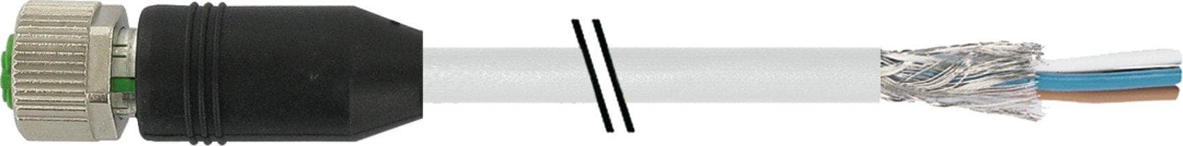 Picture of ["7000-13221-3490050, M12 Bu. 0 ° A-code. Free lg-end schirmPUR 5x0.34 shielded gr 0.5m"]